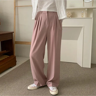 Bottle three-pleat pants