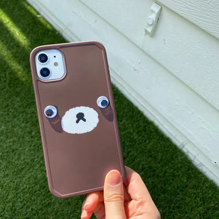 Eyeball Teddy Bear Matte Jelly iPhone Case