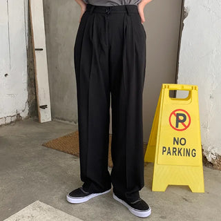 Rami two-pin tuck slacks