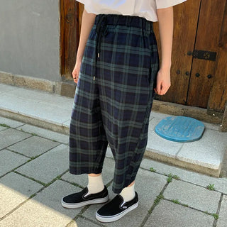 [UNISEX] Check Wide Pants