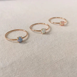 Rose Gold Opal Ring