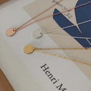 Plain Coin Necklace (3 colors)