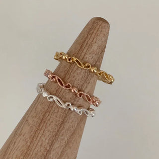 Gardening Layered Ring (Silver, Rose Gold, Gold)