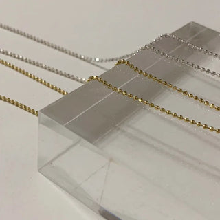 Slim Dot Chain Choker Necklace (2 colors)