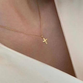 Gold Antique Cross Necklace