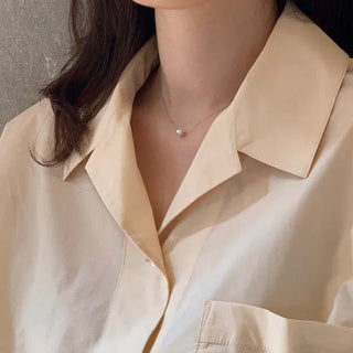 Simple Pearl Necklace