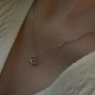 Daily Heart Necklace (Silver, Rose Gold)
