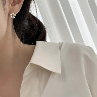 Swarovski Pearl Flower Earrings
