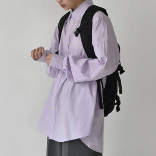 [UNISEX] Washed Minimalist Shirt