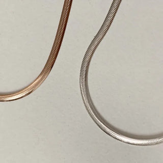 Rounded Snake Chain Bracelet (Silver, Rose Gold, Gold)