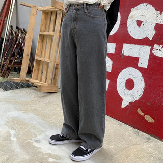 retro denim pants
