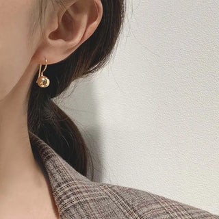 8mm Ball Hook Earrings (Silver, Gold)