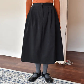 Peach plank skirt