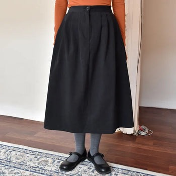 Peach plank skirt