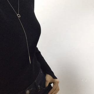Layered Y Drop Necklace