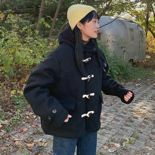 Bottle short duffle coat