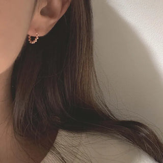 Mini Fruit One-Touch Earrings (Silver/Rose Gold/Gold)