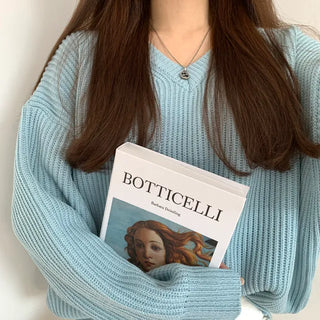 Thick oversized Hazzi V-neck knit
