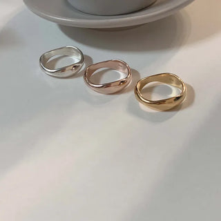 Engagement Wave Ring (Silver, Rose Gold, Gold)