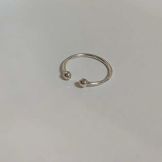 Mini Ball Open Pinky Ring (Sizes 5–9)