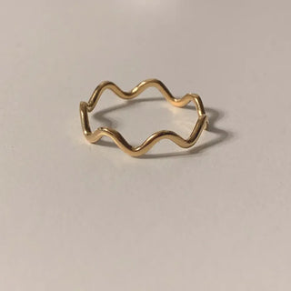 Wave Ring (Silver, Rose Gold, Gold)