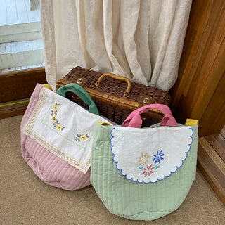 Pastel quilted bag