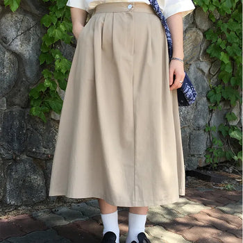 long flared skirt