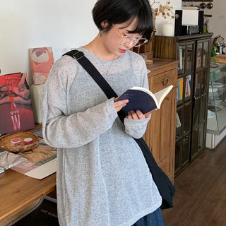 Someday long-sleeve knit shirt