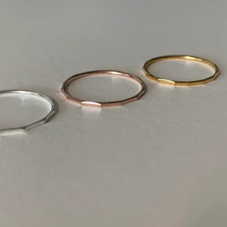 Square Cut Thin Ring (Sizes 1–19)