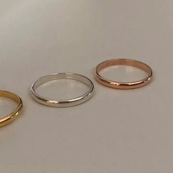 2mm Engagement Layered Ring (Flat Inner Ring)