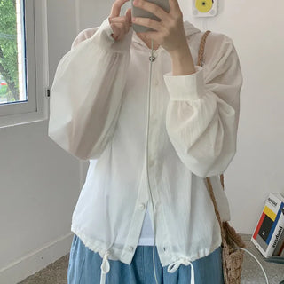 Bonnie hooded blouse