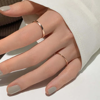 Triangle Cut Ring (Silver, Rose Gold)
