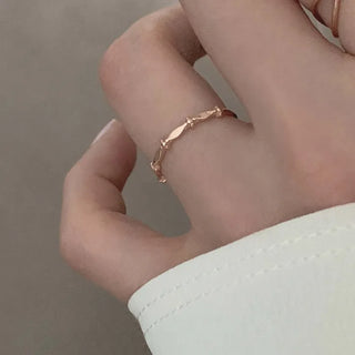 Mini Flower Layered Ring (Silver, Rose Gold)