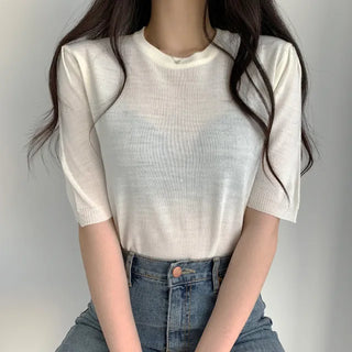 Daily Round Short Sleeve Knit for All Summer