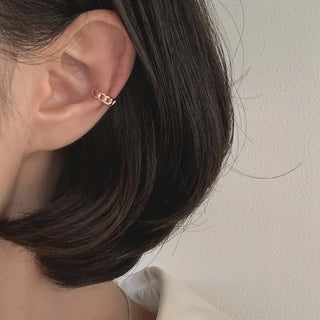 Rose Gold Chain Design Ear Cuff