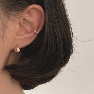 Rose Gold Balloon Teardrop Earrings