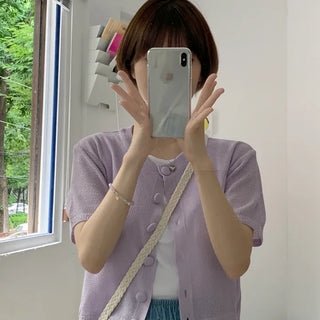 Sherbet button cardigan
