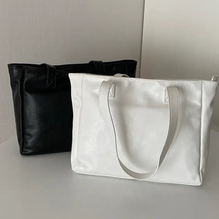 Basic Square Big Bag   Casual Shopper Bag, Traveler, Daily, College Student, Commuter Bag