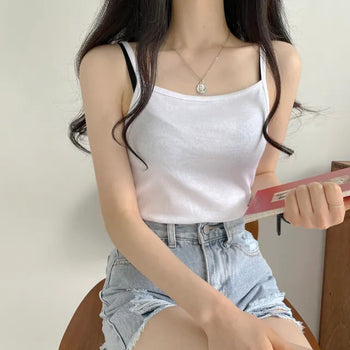 Layering Must-Have! Basic Plain Strappy Top