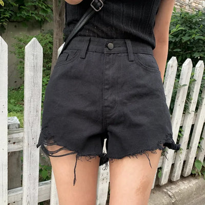 Damaged Cotton Shorts (2 colors)