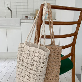 Summer knit shoulder bag