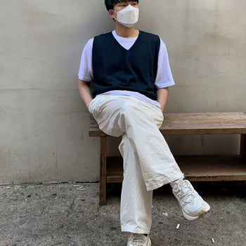 Linen V-neck Vest