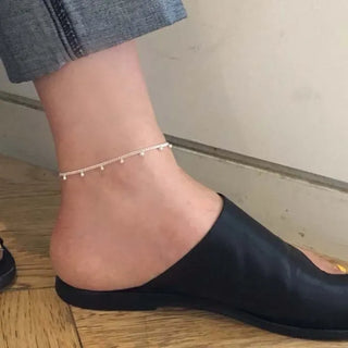 Ball Decoration Layered Chain Anklet