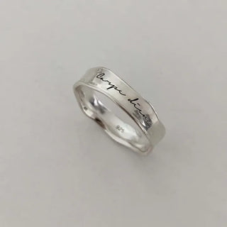Melting Flow Engraved Ring (Friendship Ring)