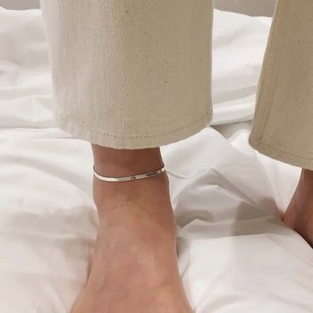 3mm Flat Snake Chain Anklet