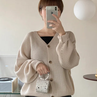 Baran button cardigan