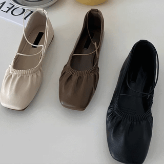 Bro Square Mary Jane Flats