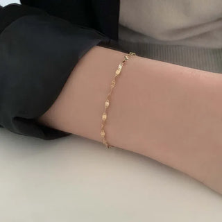 Bling Flat Chain Layered Bracelet (Silver, Gold)