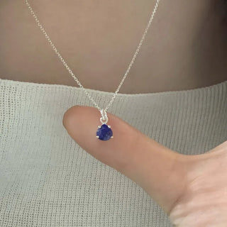 Blue Lapis Lazuli Natural Stone Long Necklace