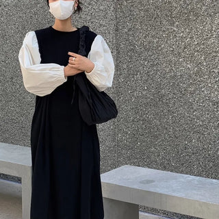 Alice Puff Knit Long Dress